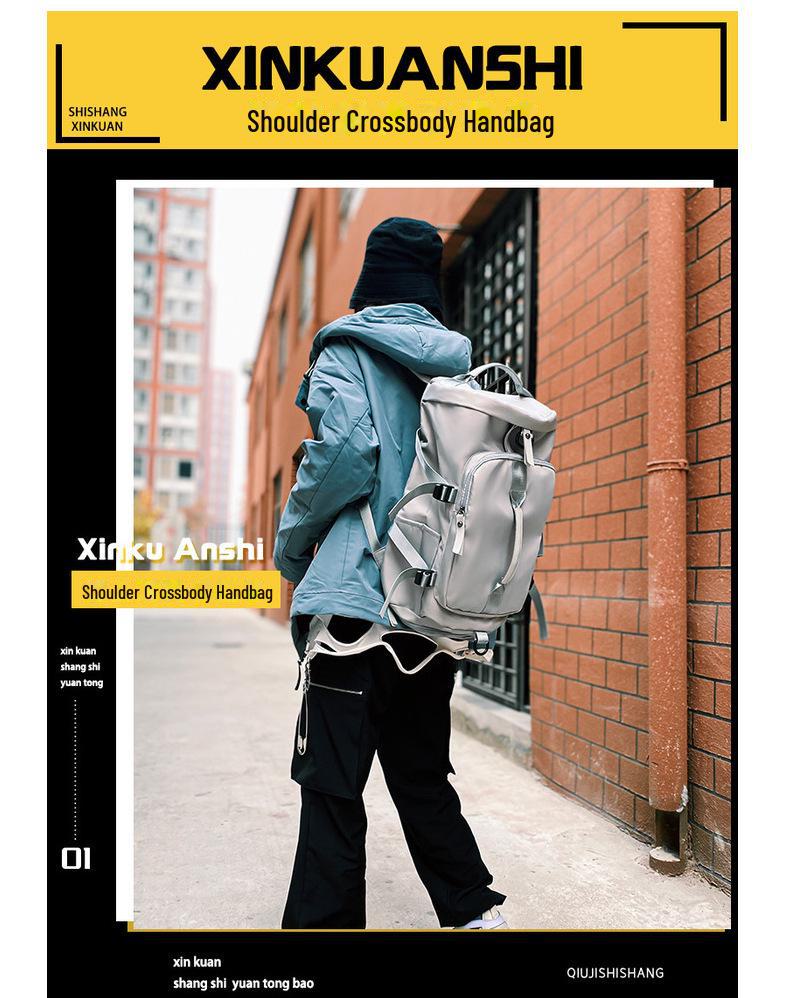 Большая вместительная водонепроницаемая сумка для йоги из ткани Оксфорд с логотипом, ремешком через плечо или двойным ремнем, отдельным отделением для обуви, спортивная сумка