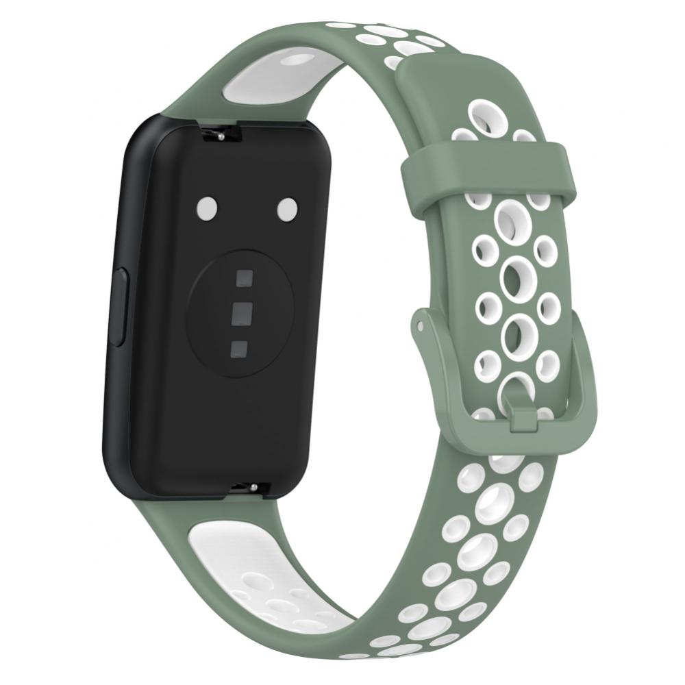Силиконовый ремешок для часов для Huawei Band 7, двухцветный дышащий сменный ремешок, ремешок для часов, браслет для Huawei Band 7, ремешок для часов