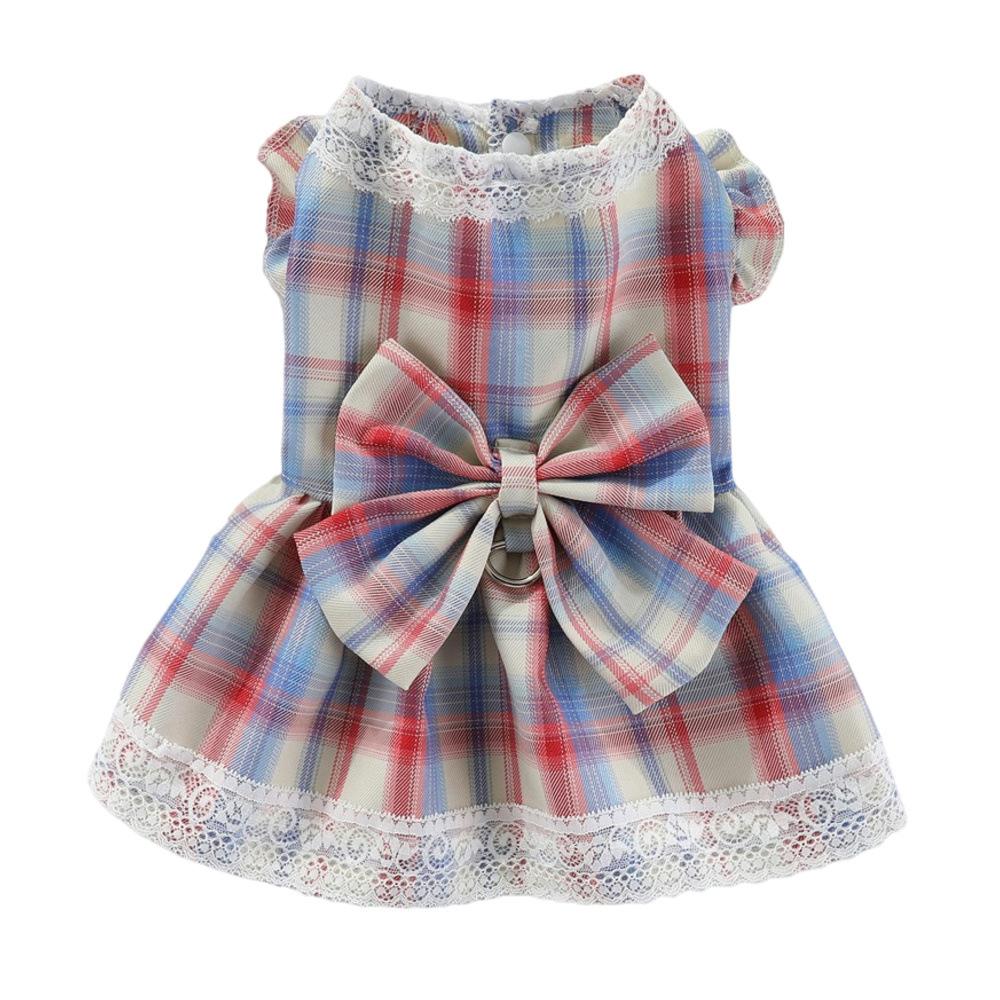 Pet Jk Skirt Pet Летняя тонкая одежда для собак среднего и маленького размера, летняя одежда для собак, плюшевый медведь, одежда для кошек, которую можно буксировать