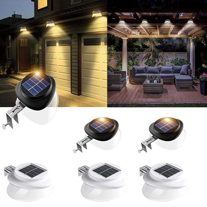 LED Solar Wall Lamp Perforated Outdoor Fence Decorative Lamp Outdoor Waterproof Eaves Garden Wall Lighting Fence Lamp Courtyard Outdoor Courtyard Lamp
