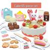 Детский игровой набор "Кухня" с тортом на день рождения, для детей 3-6 лет, мальчиков и девочек