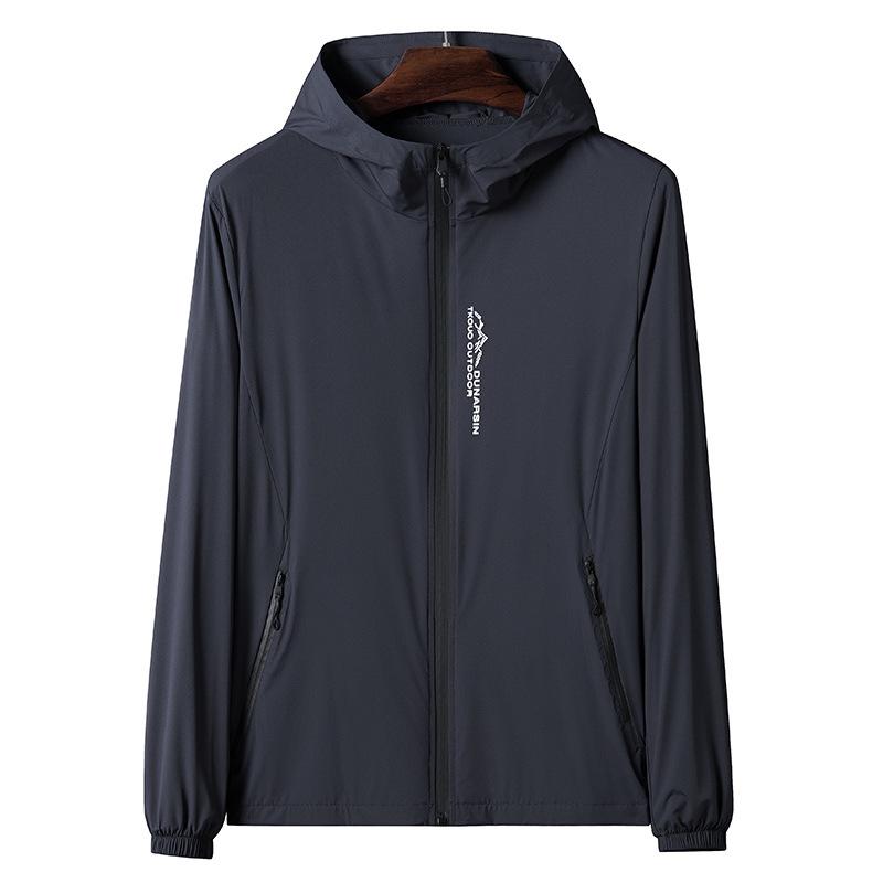 Солнцезащитная одежда мужская летняя новая повседневная куртка с капюшоном больших размеров солнцезащитная одежда мужская куртка из кожи прилив