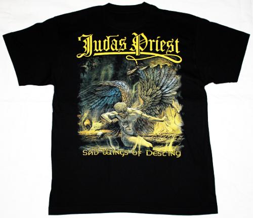 Judas Priest Sad Wings Of Destiny'76 Редкая черная футболка унисекс