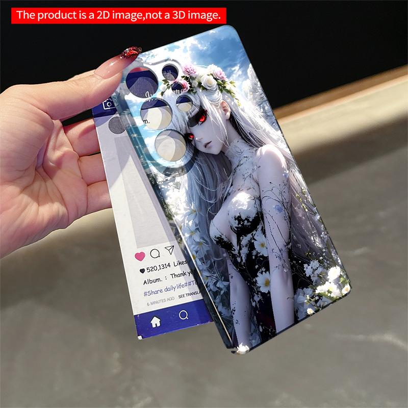 2DFlat Samsung phone case Floral Goddess in Sunlit Garden Applicable to Galaxy S22 S23 S24 S25ULTRA S26 A12 A13 A14 A15 A16