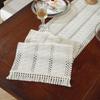 Rustic Boho Table Runner Solid Color Festival Dining Table Cover Advanced Tablecloth  Christmas