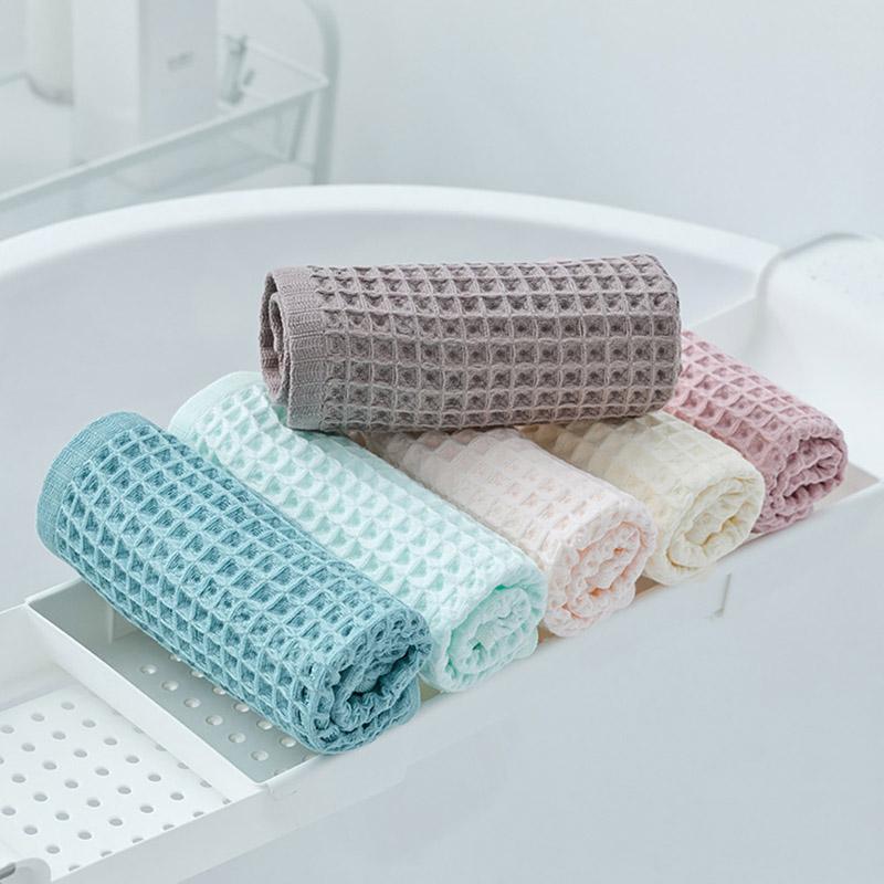 Cotton Waffle Square Towel 40 Strand Waffle Square Towel Towel Bath Towel Plain Square Towel