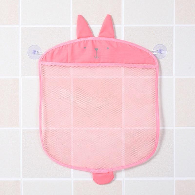 MIT Cartoon Wall Hanging Kitchen Bathroom Storage Bags Knitted Net Mesh Bag Baby Bath Toys Shampoo Organ