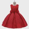 2024 European & American Flower Girl Backless Princess Dress with Bow