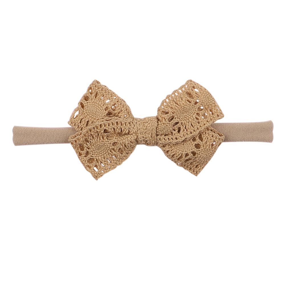 Bow Newborn Elastic Headwear Nylon Bowknot Lace Bow Headbands Hairbands Baby Headband Hair Band
