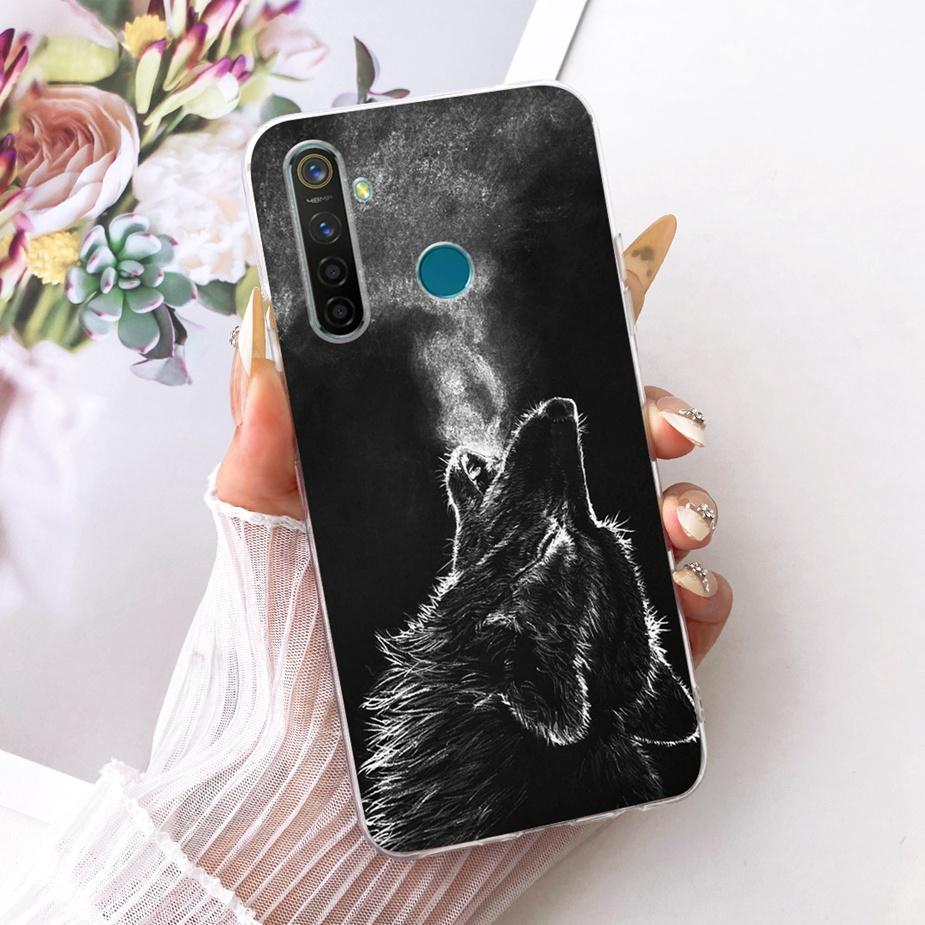 Для Realme 5 5i 5S Realme5 Pro Роскошный Чехол с Рисунком Цветов и Бантом Мягкий Силиконовый Чехол для Телефона Для Realme 5 Pro 5i 5S Задняя Крышка Coque