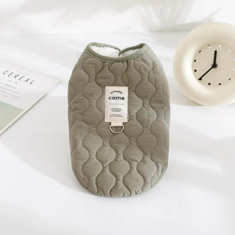 with D-ring Pet Jacket Thick Warm Puppy Coat New Winter Pet Dog Vest  for Small Medium Pet