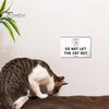 Деревянный знак для кошек с надписью «ПОЖАЛУЙСТА, НЕ ВЫПУСКАЙТЕ КОШЕК НА ВЫХОД» для украшения стены в деревенском стиле для дома, офиса, гостиной, спальни
