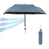 THANKO Cooling POLE Classic for Rain or Official Fan-Powered Umbrella, TKFA25SBL, Blue, Compact, Large, Lightweight, Shine,
