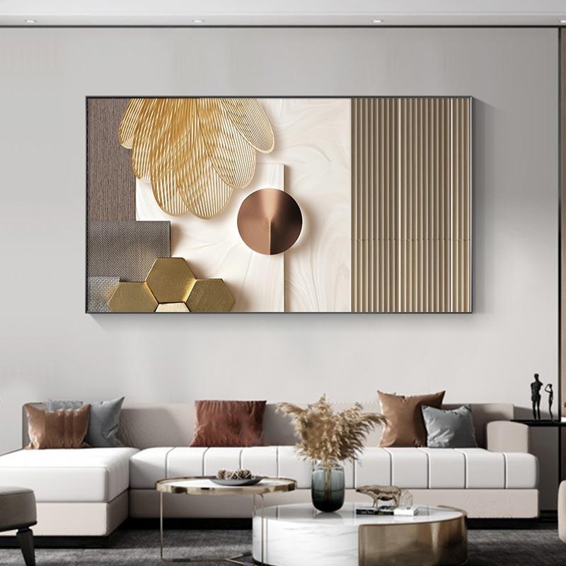 Abstract Large Gold Poster Prints Luxury Minimalist Nordic Decoration Wall Art Modern Canvas Painting Pictures Living Room Decor