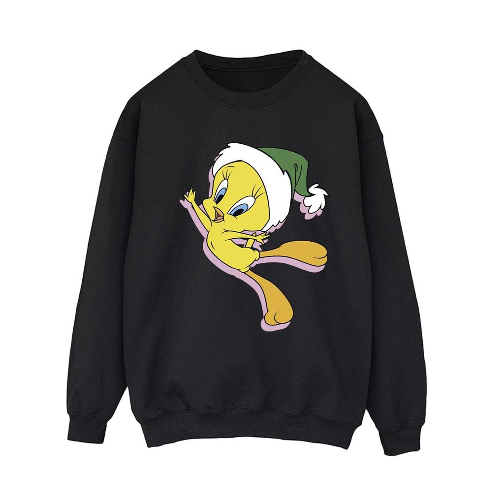 Looney Tunes Womens/Ladies Tweety Christmas Hat Sweatshirt