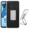 Protective Case - BOOLING - for Samsung Galaxy A53 5G - Shockproof Silicone - Transparent - Foldable Stand