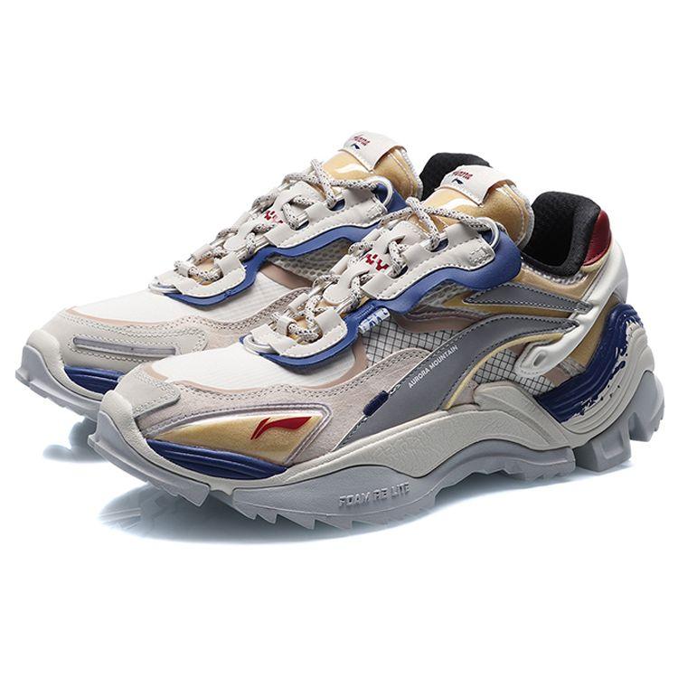 Li Ning Aurora Mountain Walking Low-Top Casual Shoes Men Sneakers AGCQ057-1