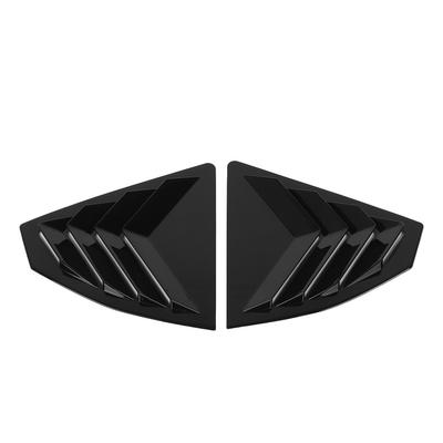 1 пара накладок-жалюзи на задние боковые окна, декоративные накладки, глянцево-черные, устойчивые к царапинам, для WRX STI VB