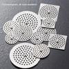 Round Square Shape Sink Strainer Stainless Steel Drain Cover Durable Hair Filter