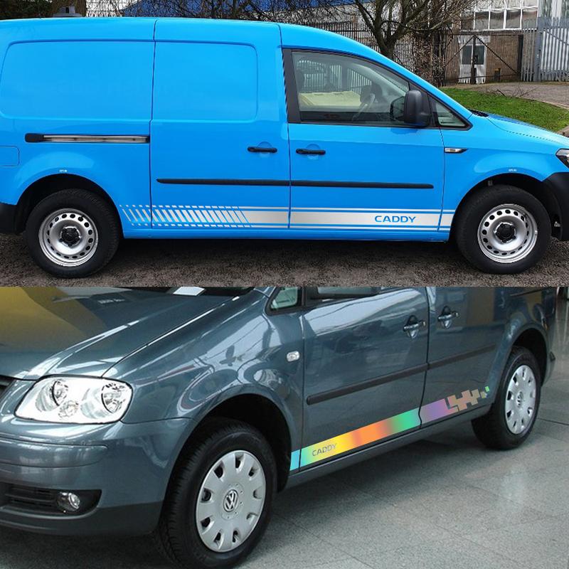 Боковые наклейки на двери автомобиля для Volkswagen VW Caddy MK1 MK2 MK3 MK4 Maxi Kombi Фургон-кемпер Гоночные виниловые декоративные наклейки Автоаксессуары