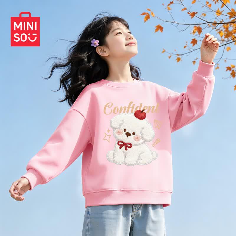 MINISO Свитшот с животным принтом для девочек