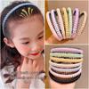 Plaid Non-Slip Headband for Girls - Fabric Hair Accessory with Simple Teeth Design