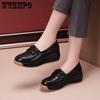 Soft-soled Comfortable Lazy Shoes Spring New Non-slip Leisure Soft Leather Shoes
