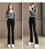 Winter Warm High-Waisted Flared Pants for Women, Plus Size, Straight Leg, Casual Suit for Spring and Autumn 2024