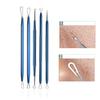 Yousheng 1 Set Blackhead Removal Tool Double-head Sharp Portable Safe Comedones Acne Pimple Blemish Whitehead Extractor Tweezers Makeup Tools
