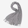 2025 Autumn/Winter New Women'S Solid Color Imitation Cashmere Scarf, High End And Versatile Scarf, Fashionable Thickened Men'S Tassel Shawl