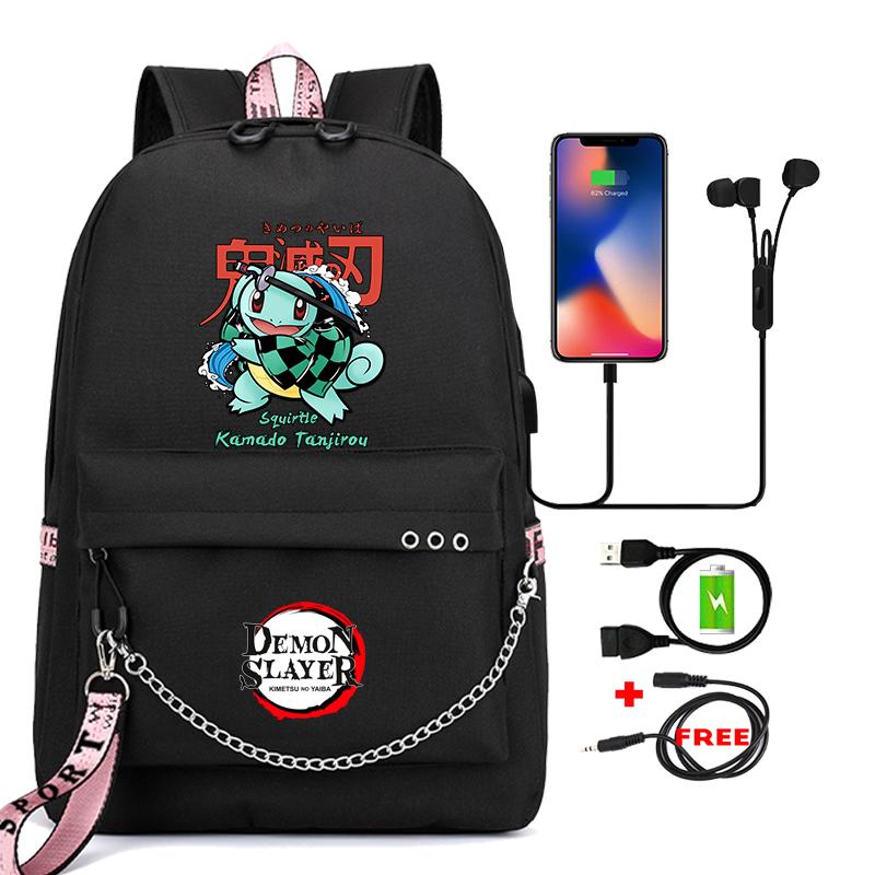 Сумка для книг в стиле аниме, подростковый рюкзак, школьные ранцы унисекс для мальчиков и девочек, рюкзак для ноутбука с мультяшным принтом, рюкзак для школы, Mochilas