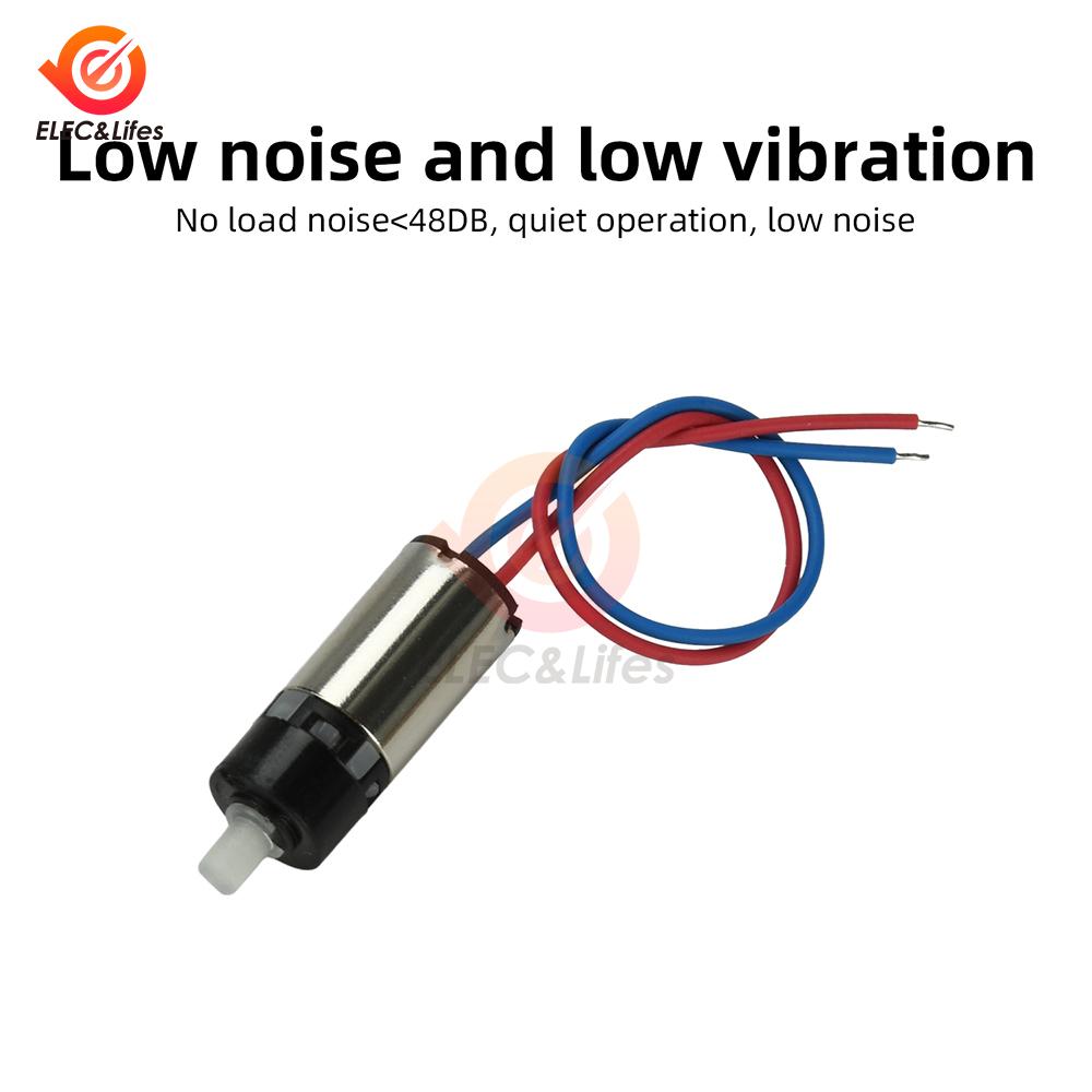DC 1V 6mm Precision Reduction Gear Motor Low Noise Micro DC Motor Stable Transmission for Mini Robot Arm Small Toy Model Upgrade