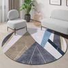 Light Luxury Round Rugs and Carpets for Home Living Room Decoration Teenager Bedroom Decor Carpet Sofa Area Rug Non-slip Mats