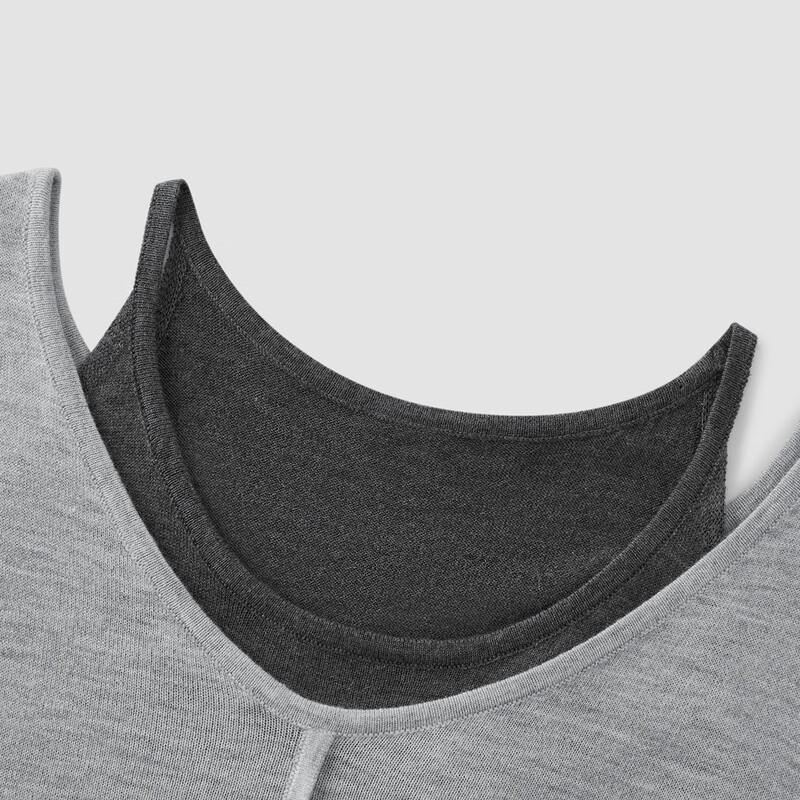 Semir Women's Faux Two-Piece Embroidered Knit Top