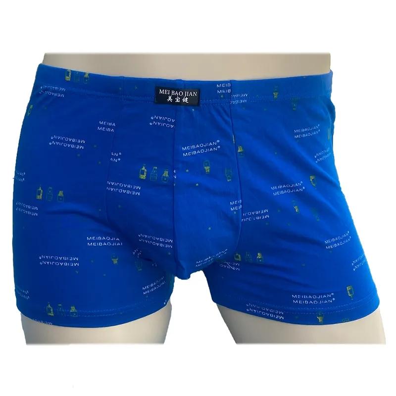 100% Cotton Men's Underwear Trend Four-corner Boxer Shorts Breathable Plus Size Loose Underwear 5pcs