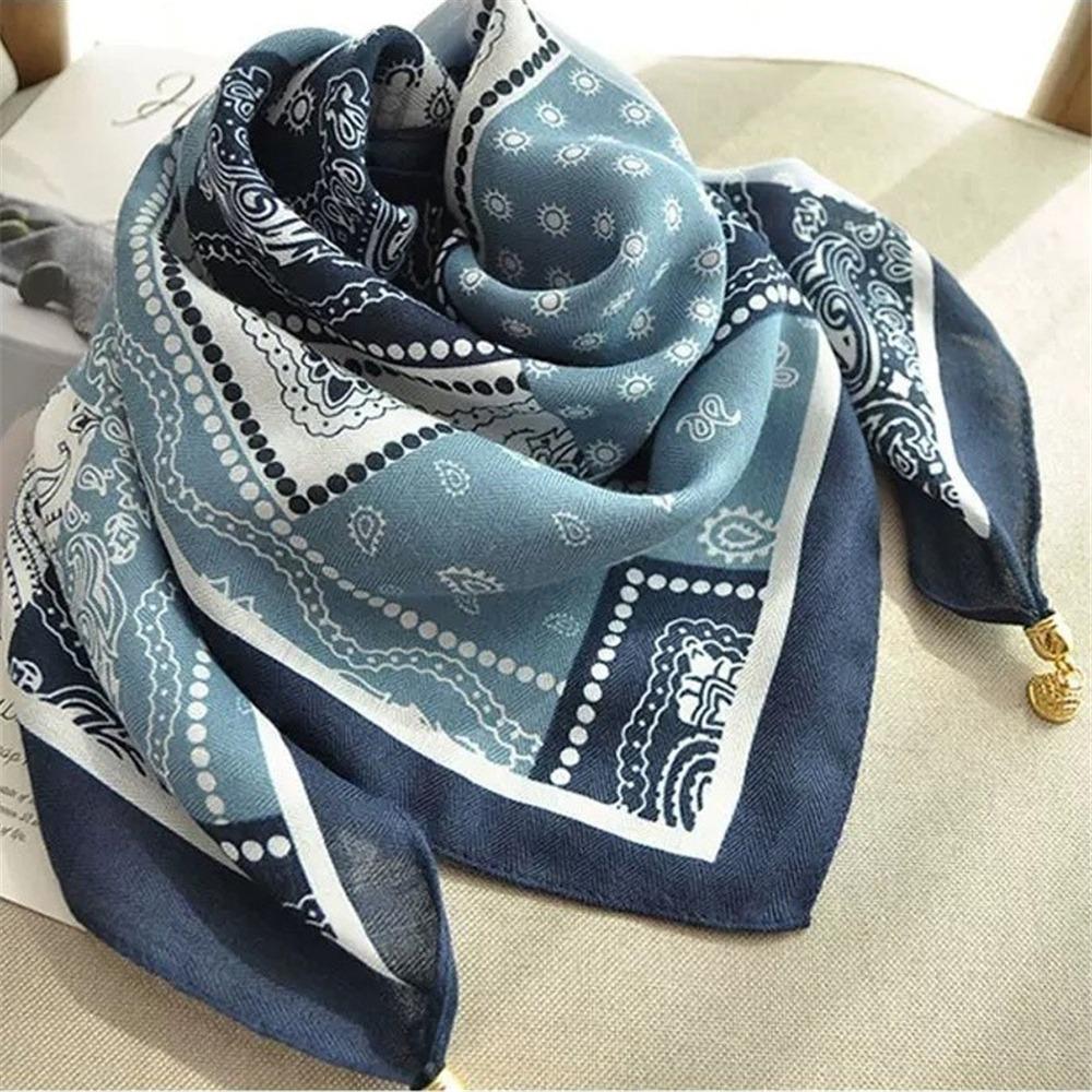 65x65cm Square Scarf Soft Cotton Waist Scarf Neck Protection Women Neckerchief  Women Fashion