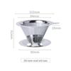 Ultra-Fine Coffee Filter Set: Hand Brew Cup with Free Filter Paper and Funnel