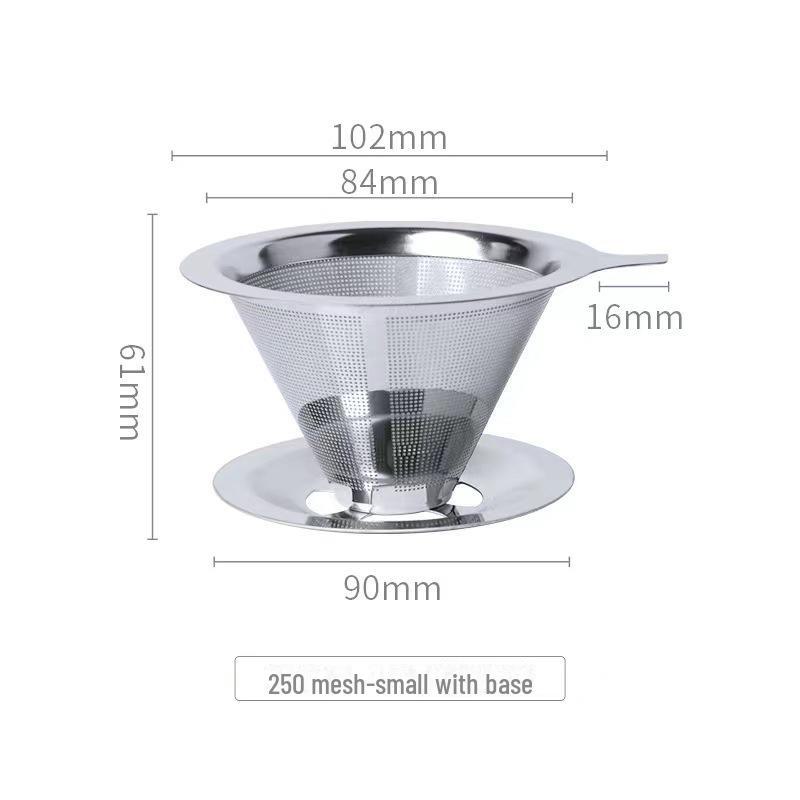 Ultra-Fine Coffee Filter Set: Hand Brew Cup with Free Filter Paper and Funnel