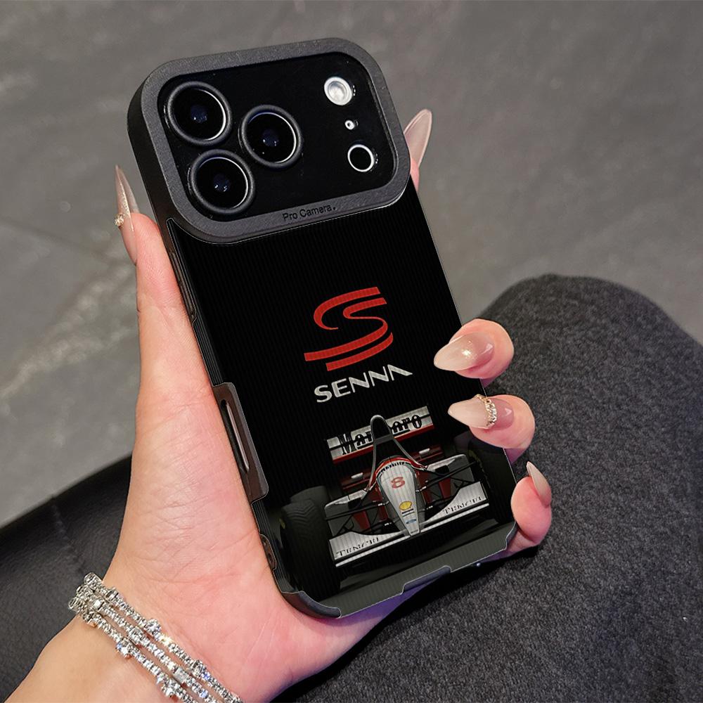Чехол из натуральной овчины для телефона A-Ayrton S-Senna iPhone 17 16 16e Air 15 14 13 12 11 Pro XS Plus Max X XR Защита камеры