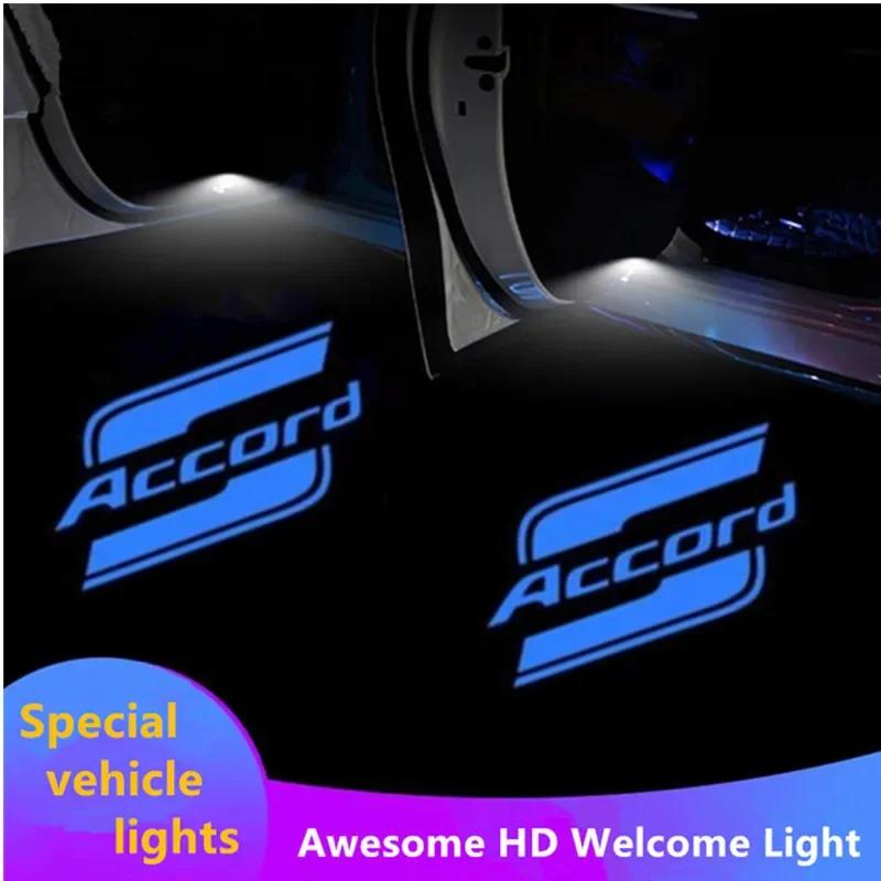 LED Car Door Lights Logo Welcome Projector Courtesy Shadow Lamps for Honda Accord 10th 7th 8th 9th 2003-2020 2021 2022 2023 2024