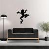 Metal Frog Wall Decor Artistic Wall Sculpture Elegant Metal Hanging for Living Room & Bedroom Stylish Indoor & Outdoor Home