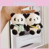 Cute Panda Plush Keychain Charming Stuffed Toy Mascot For Gifts And Events