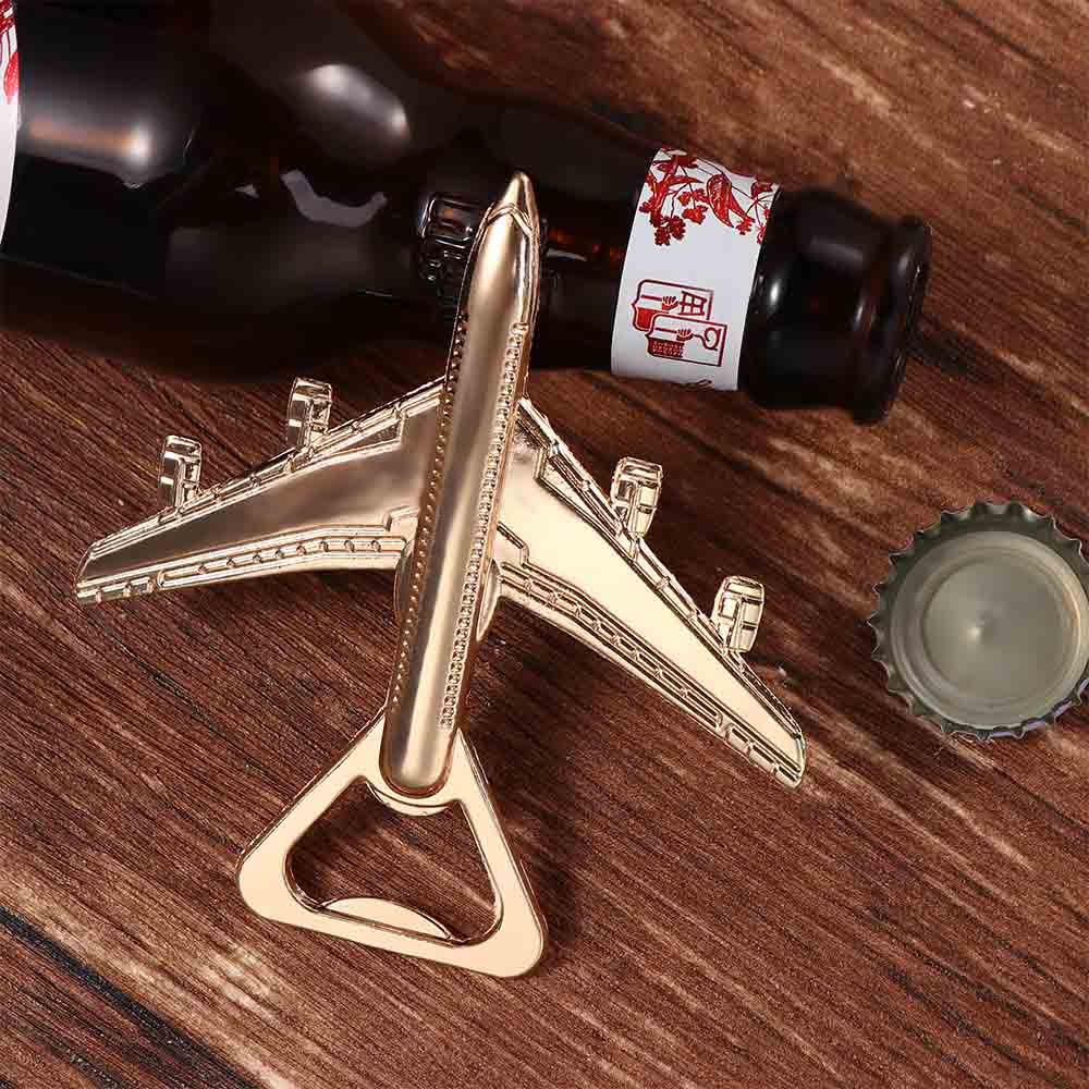 Airplane Shaped Creative Antique Bottle Opener Kitchen Tool Can Opener Beer Screwdriver