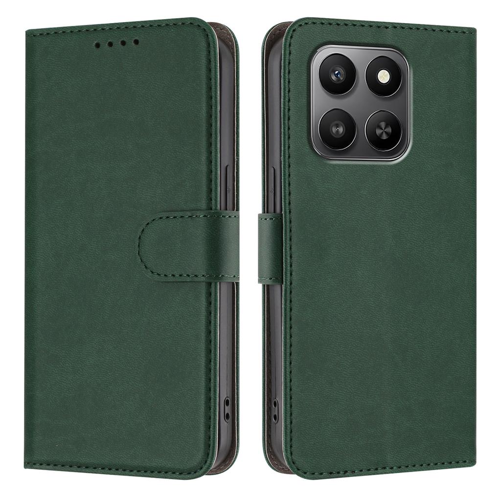 For Honor 400 Smart Leather Case Solid Color Phone Cover with Wallet