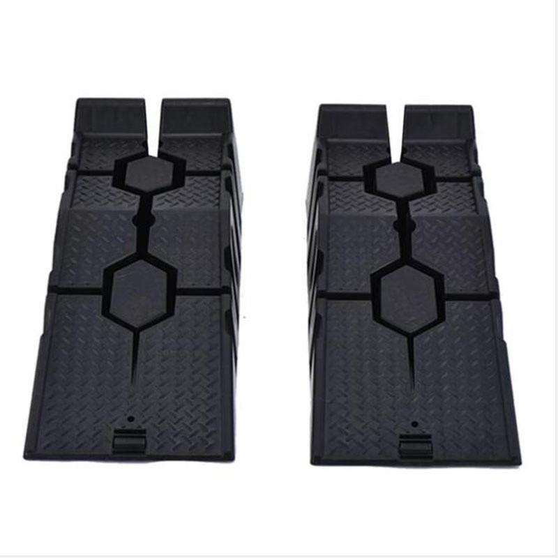 Портативный комплект автомобильных рамп 1 пара (2pcs) Легкий пластик Сверхпрочный Долговечный для Порога Транспортного средства Легкое Обслуживание Автомобиль