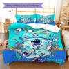 ASTRO BOT Custom Name Pattern Bedding,Quilt Set Quilt Cover Pillowcase Home Birthday Gift(1 * duvet cover + 2 * pillowcase, without core)