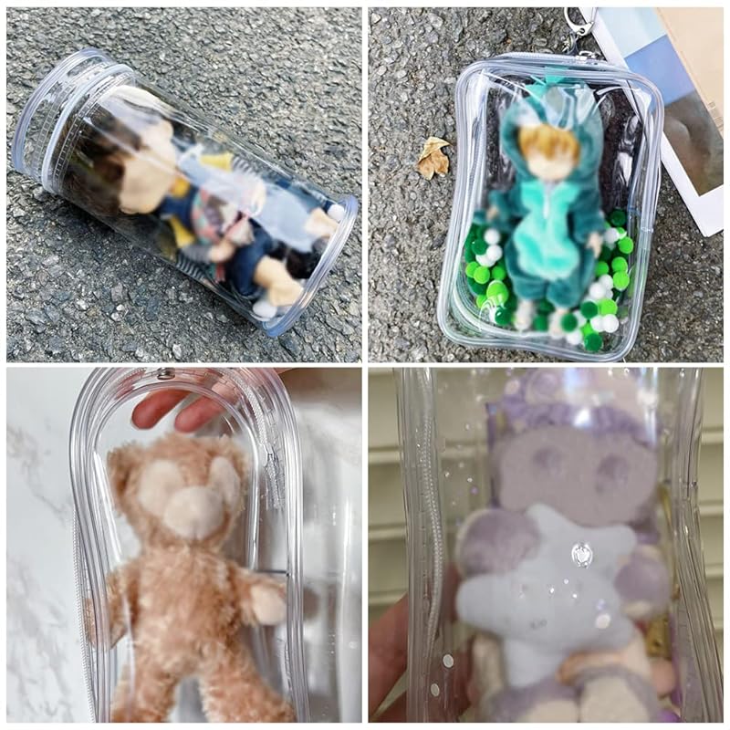 YUYAKESHI OB11 чехол для игрушек bjd trip прозрачная мягкая сумка Itaba для выходной куклы Для выхода брелок Nuiba пылезащитный для хранения (квадрат, помпоновый шар