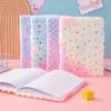 Aesthetic Dreamy Gradient Color Plush Cover Notebook 80sheets Inside Page Student Daily Planner Cute Girl Journal Diary Book