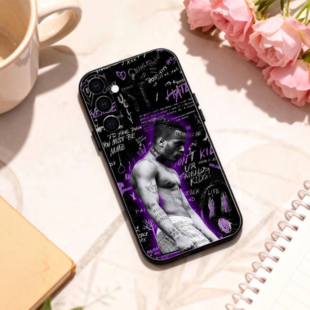 Чехол для телефона X-XXXTentacionS R-Rapper для Samsung Galaxy A73,A72,A71,A70,A53,A52,A51,Другие Мягкий черный корпус