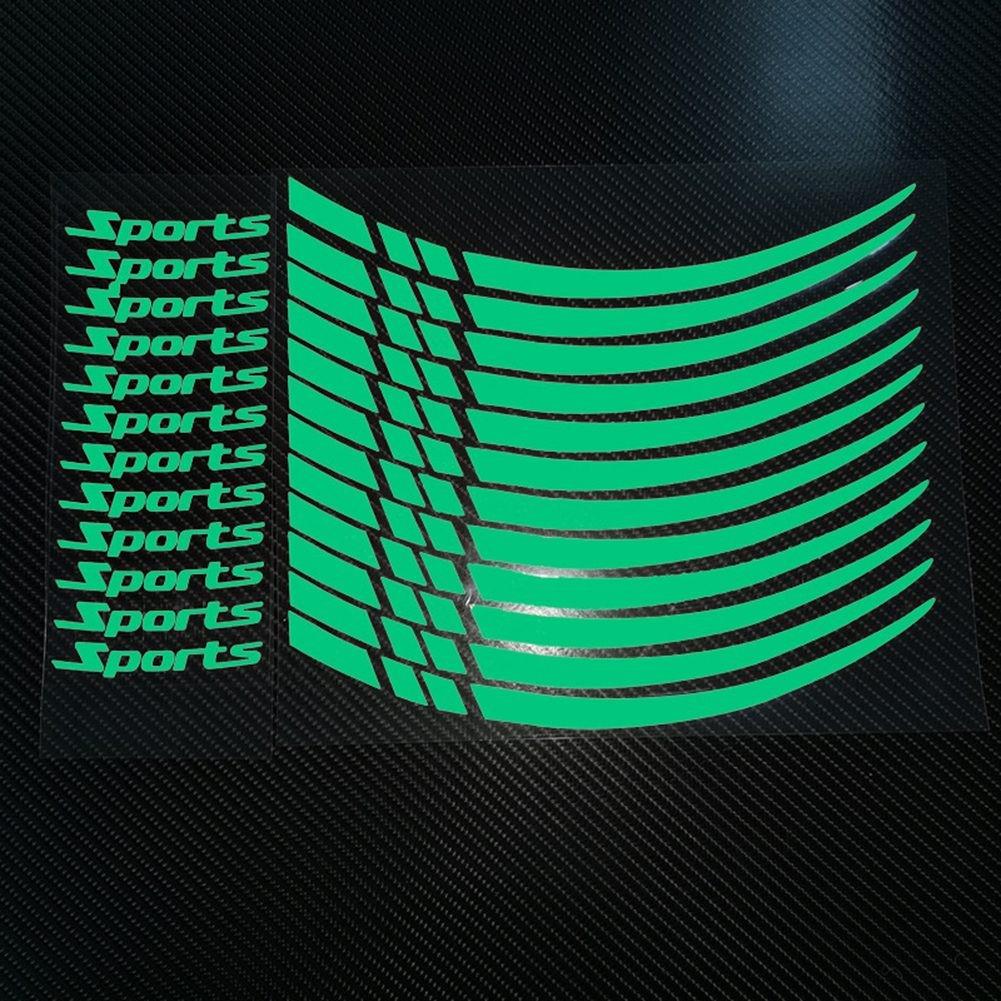 Комплект наклеек-полосок на обод мотоциклетного колеса, 12 штук для колес 18 21 дюйм